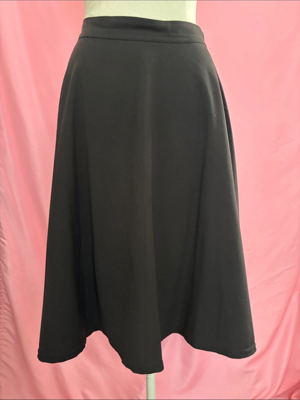 Modcloth Rock Steady Black Women's A-Line Skirt Size L